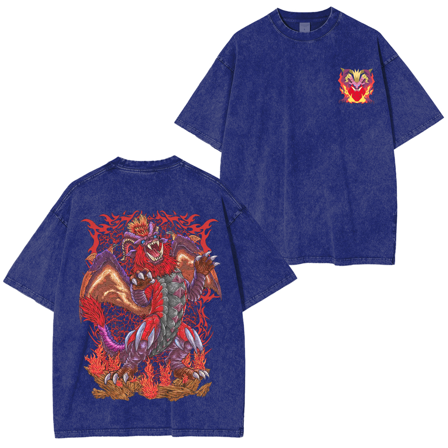 Teostra the Emperor of Flame Unisex Washed T-Shirt