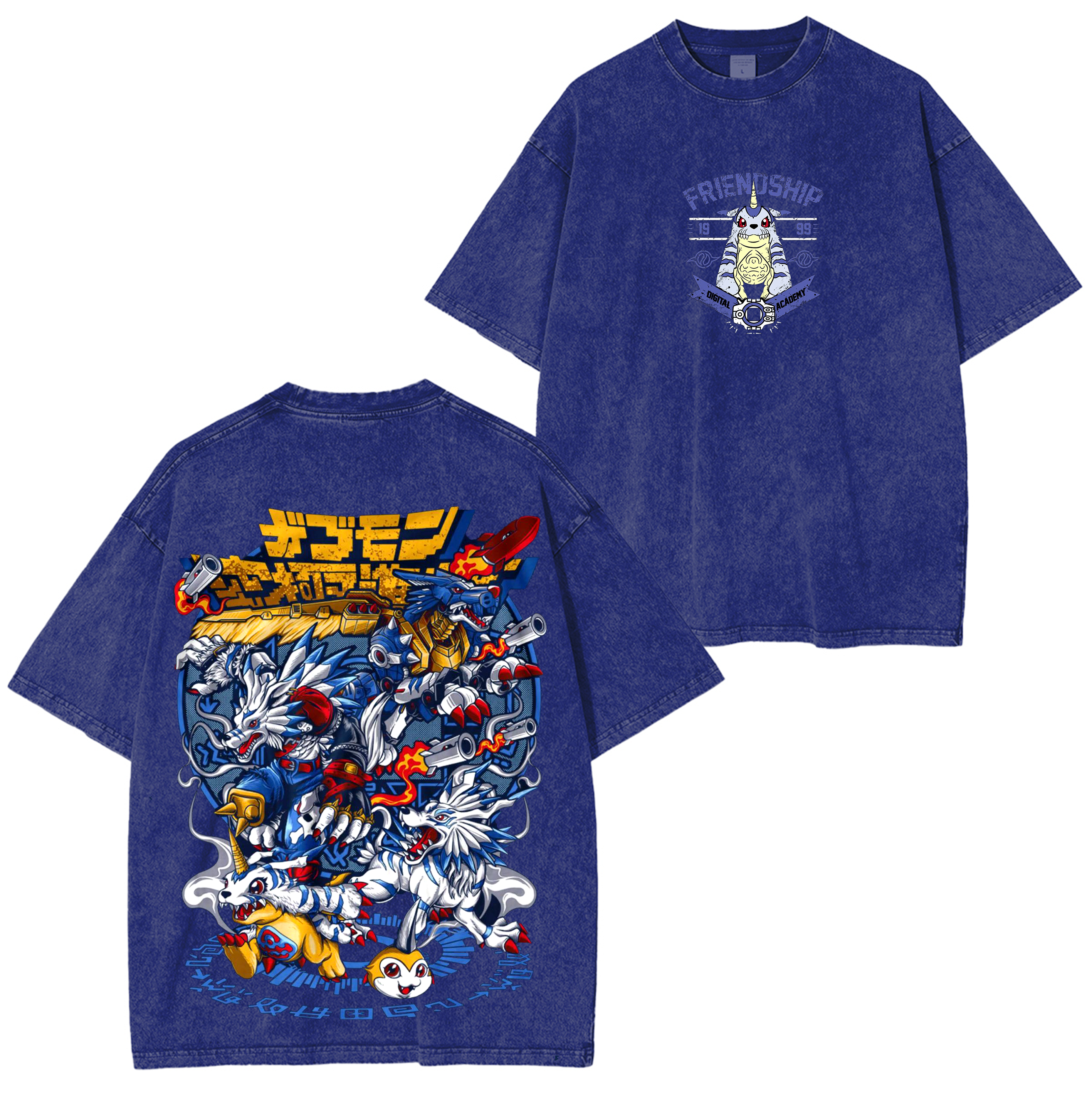 Digimon Adventure  Anime Unisex Washed T-Shirt
