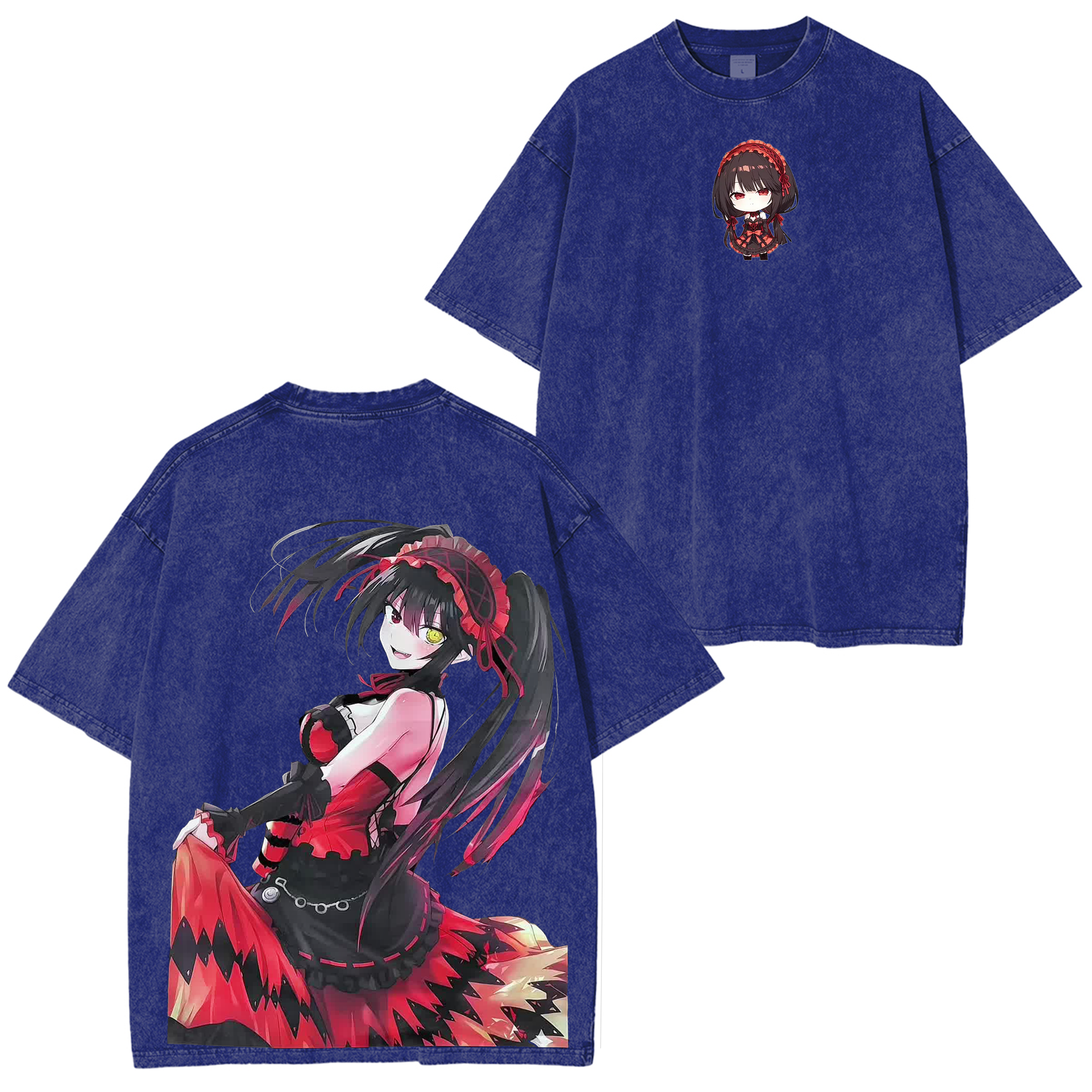 Kurumi Tokisaki Vintage Unisex Washed T-Shirt