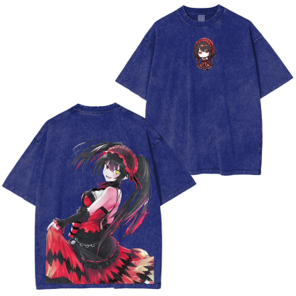 Kurumi Tokisaki Vintage Unisex Washed T-Shirt