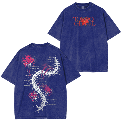 Tokyo Ghoul  Anime Unisex Washed T-Shirt