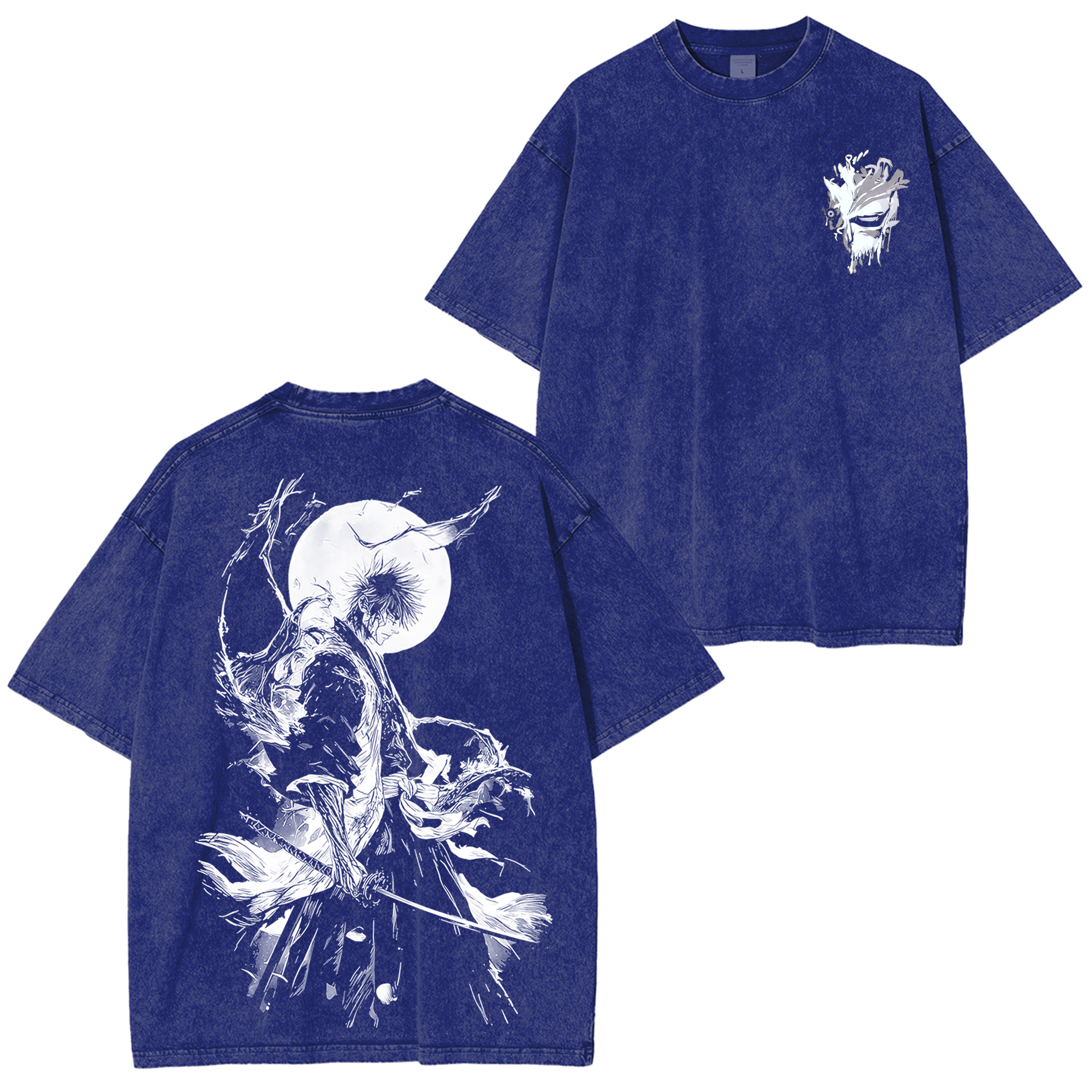 Ichigo Kurosaki Bleach Anime inspired Graphic Unisex Washed T-Shirt