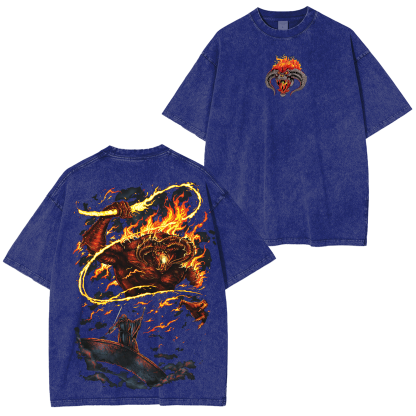 Lord of the Rings  inspired Graphic Unisex Washed T-Shirt