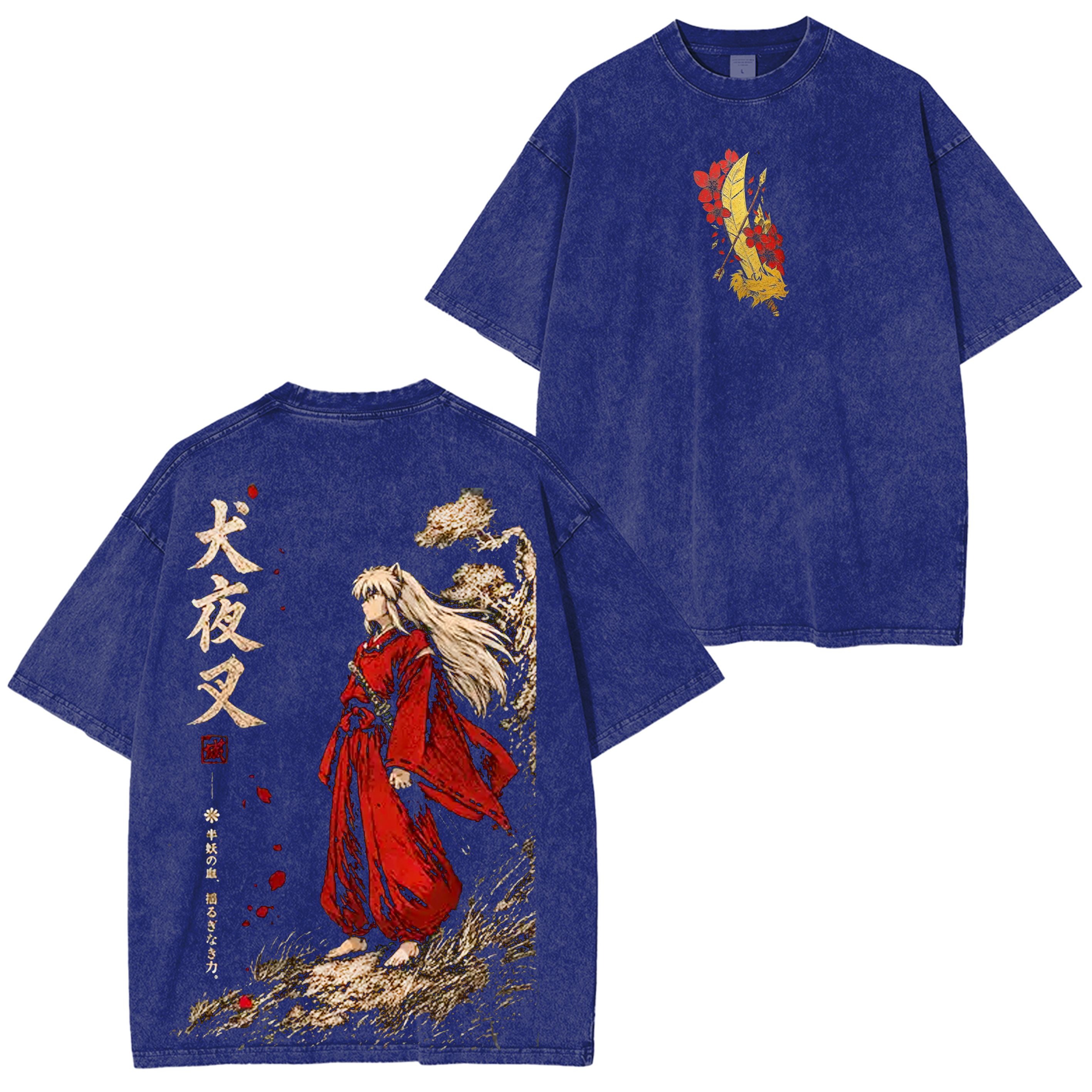 Inuyasha Anime inspired Graphic Unisex Washed T-Shirt