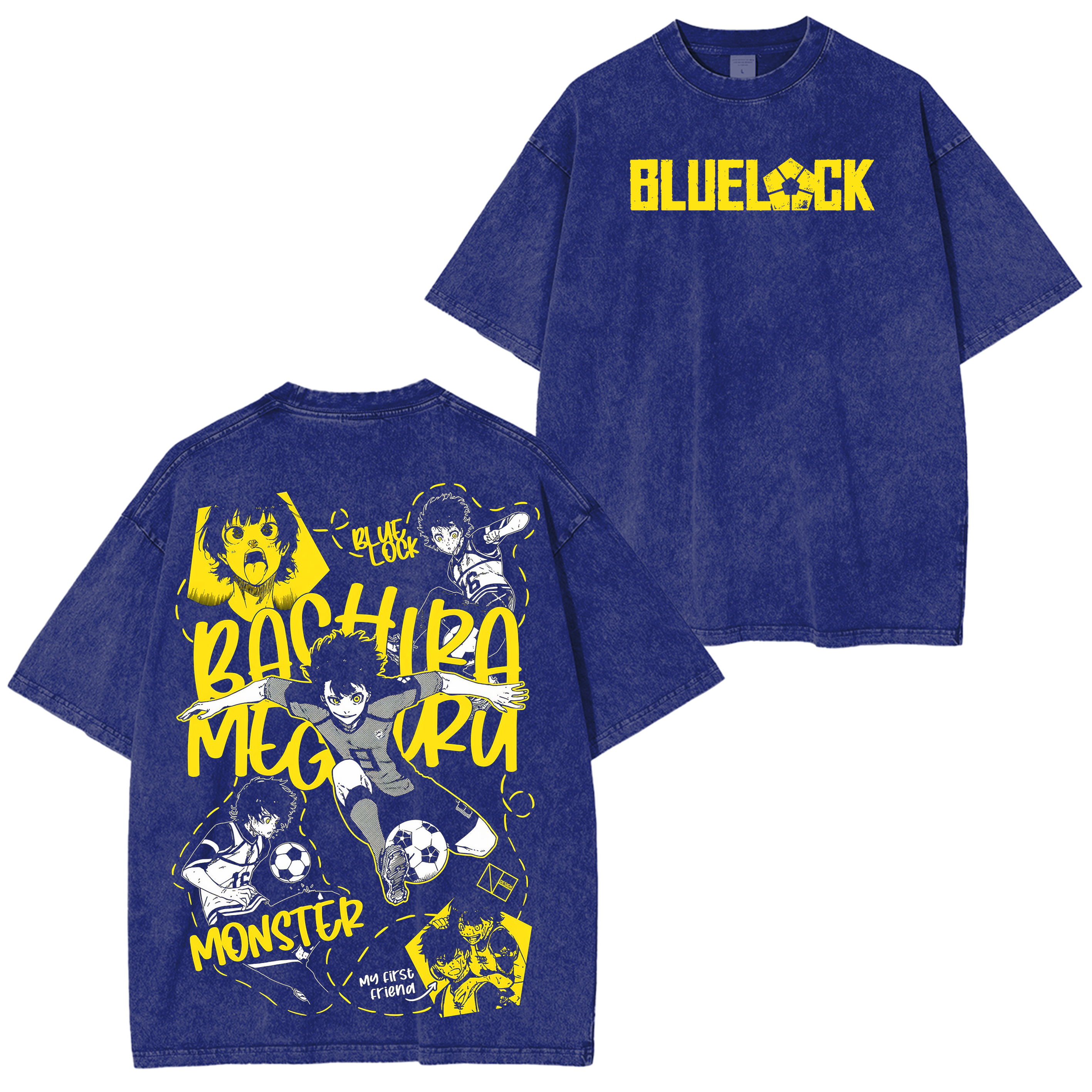 Meguru Bachira,Blue Lock Anime Unisex Washed T-Shirt