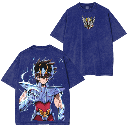 Saint Seiya  Anime Unisex Washed T-Shirt