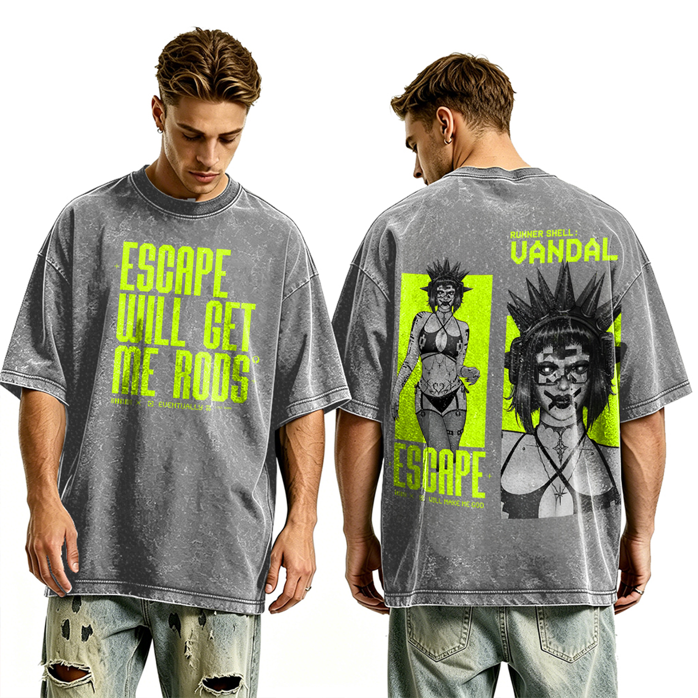 Marathon Escape Will Make Me God Unisex Washed T-Shirt