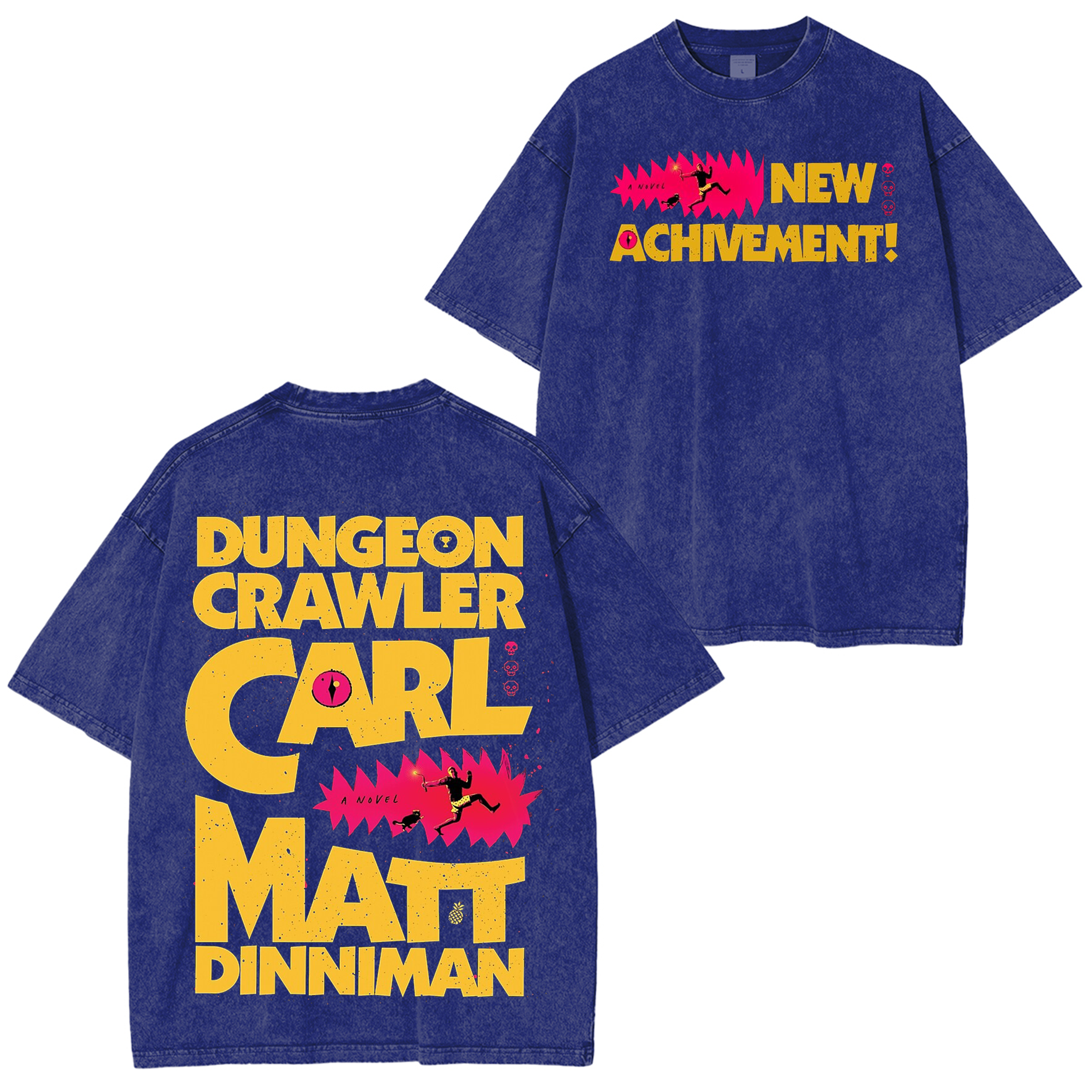 New Achievement Dungeon Crawler Carl Washed T-shirt/Crewneck/Hoodie