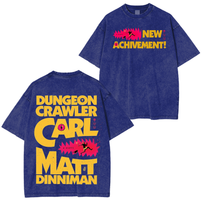 New Achievement Dungeon Crawler Carl Washed T-shirt/Crewneck/Hoodie