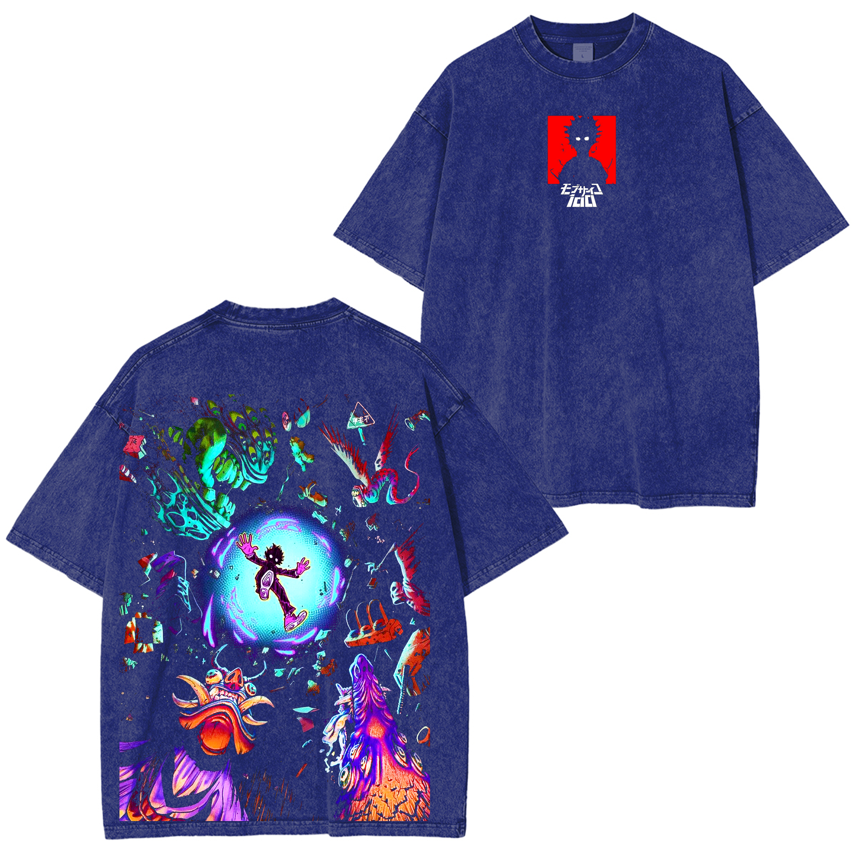Shigeo Kageyama,Mob Psycho 100 Anime Unisex Washed T-Shirt