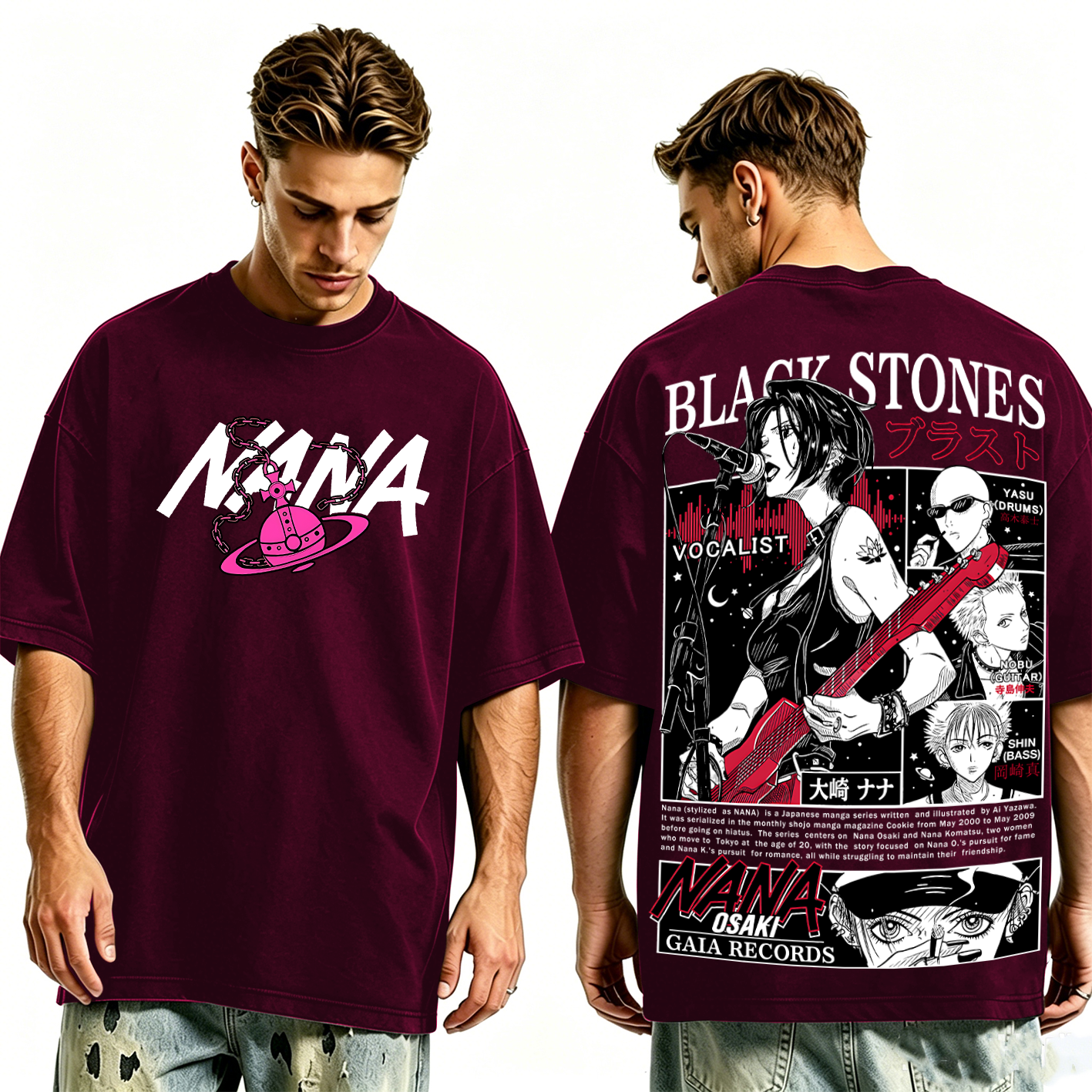 Black Stones Nana Washed T-shirt/Crewneck/Hoodie