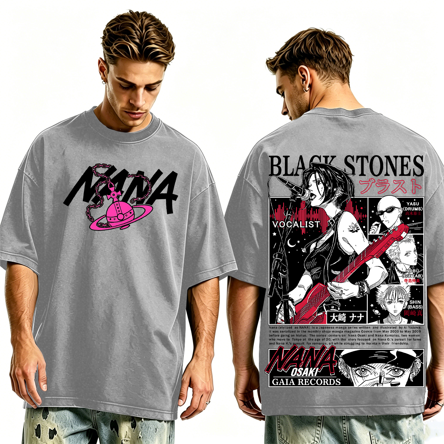 Black Stones Nana Washed T-shirt/Crewneck/Hoodie