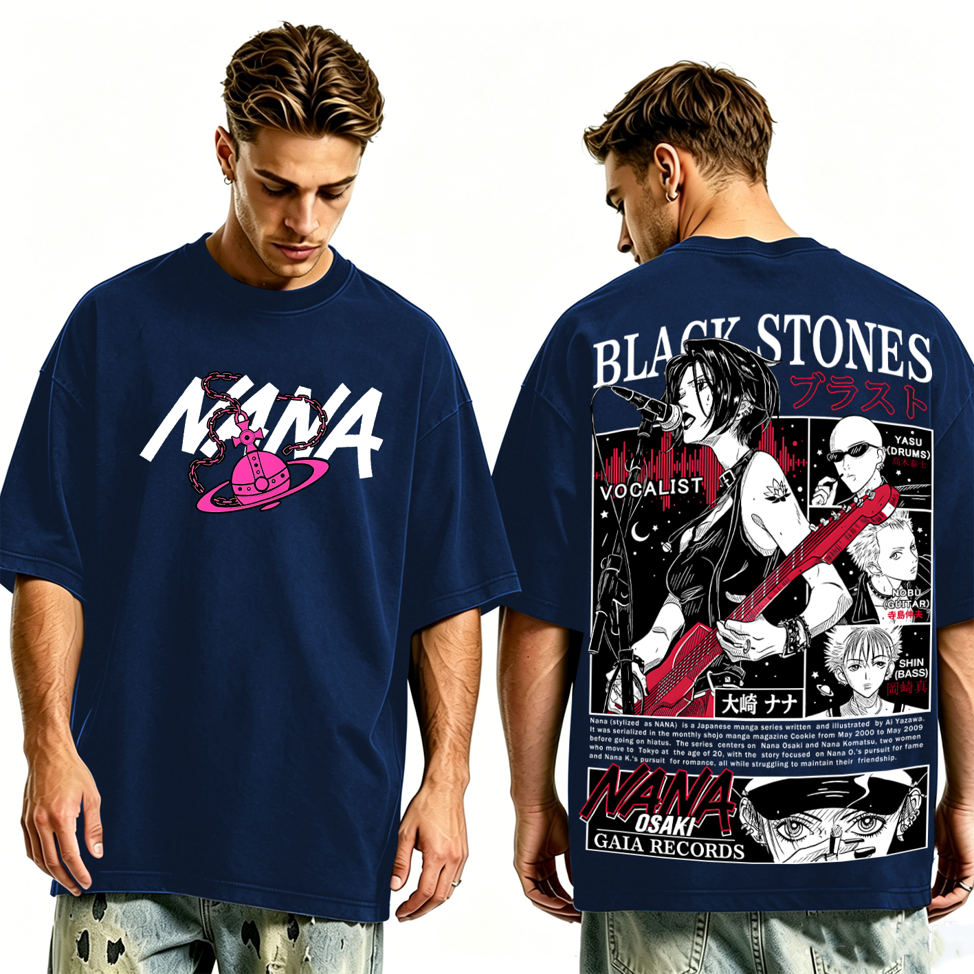 Black Stones Nana Washed T-shirt/Crewneck/Hoodie