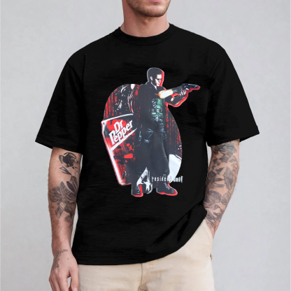 Dr Pepper Albert wesker Resident Evil Vintage  Unisex T-shirt/Crewneck/Hoodie