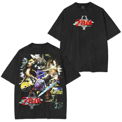 The Legend of Zelda Game Unisex Washed T-Shirt