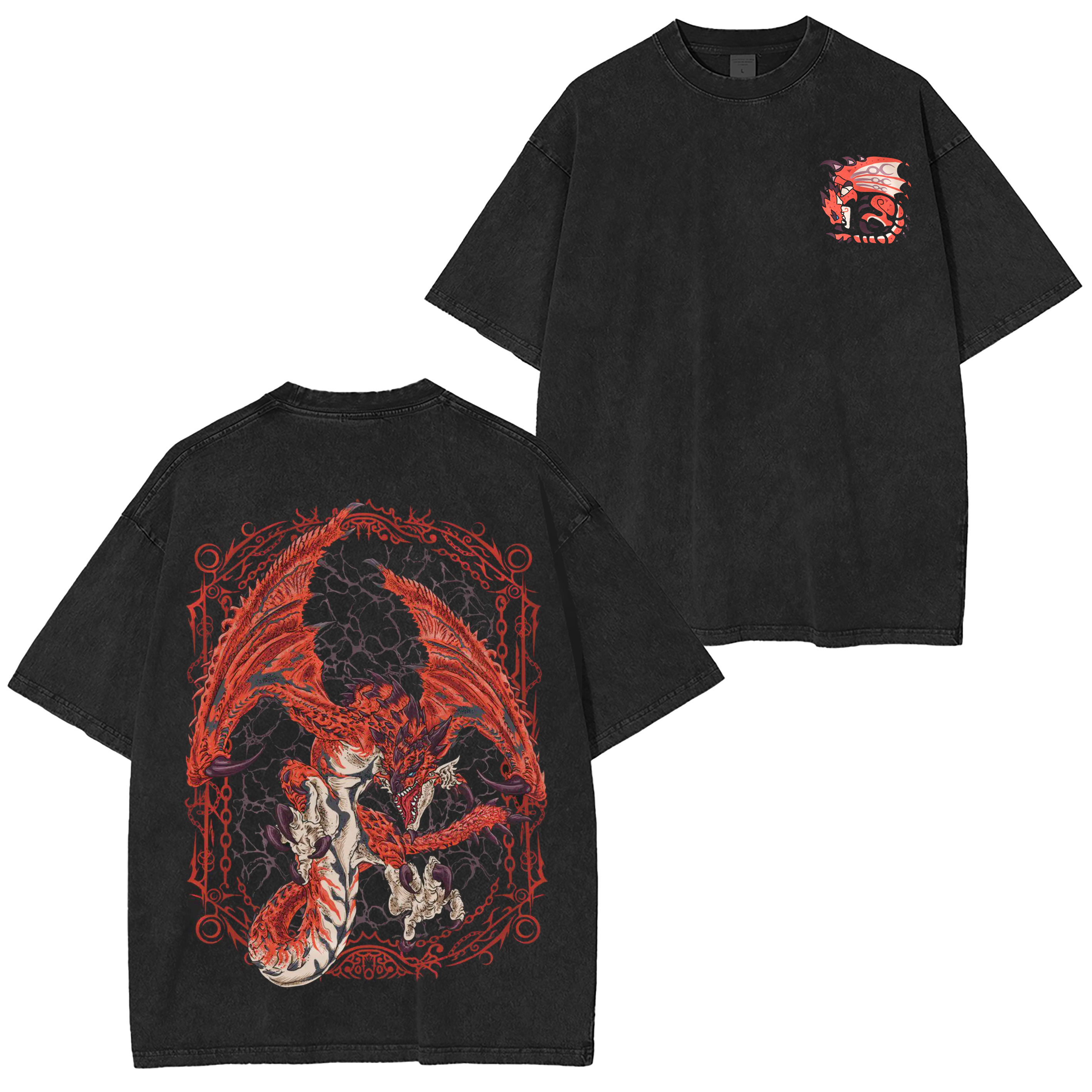 Rathalos the King of the Skies Unisex Washed T-Shirt