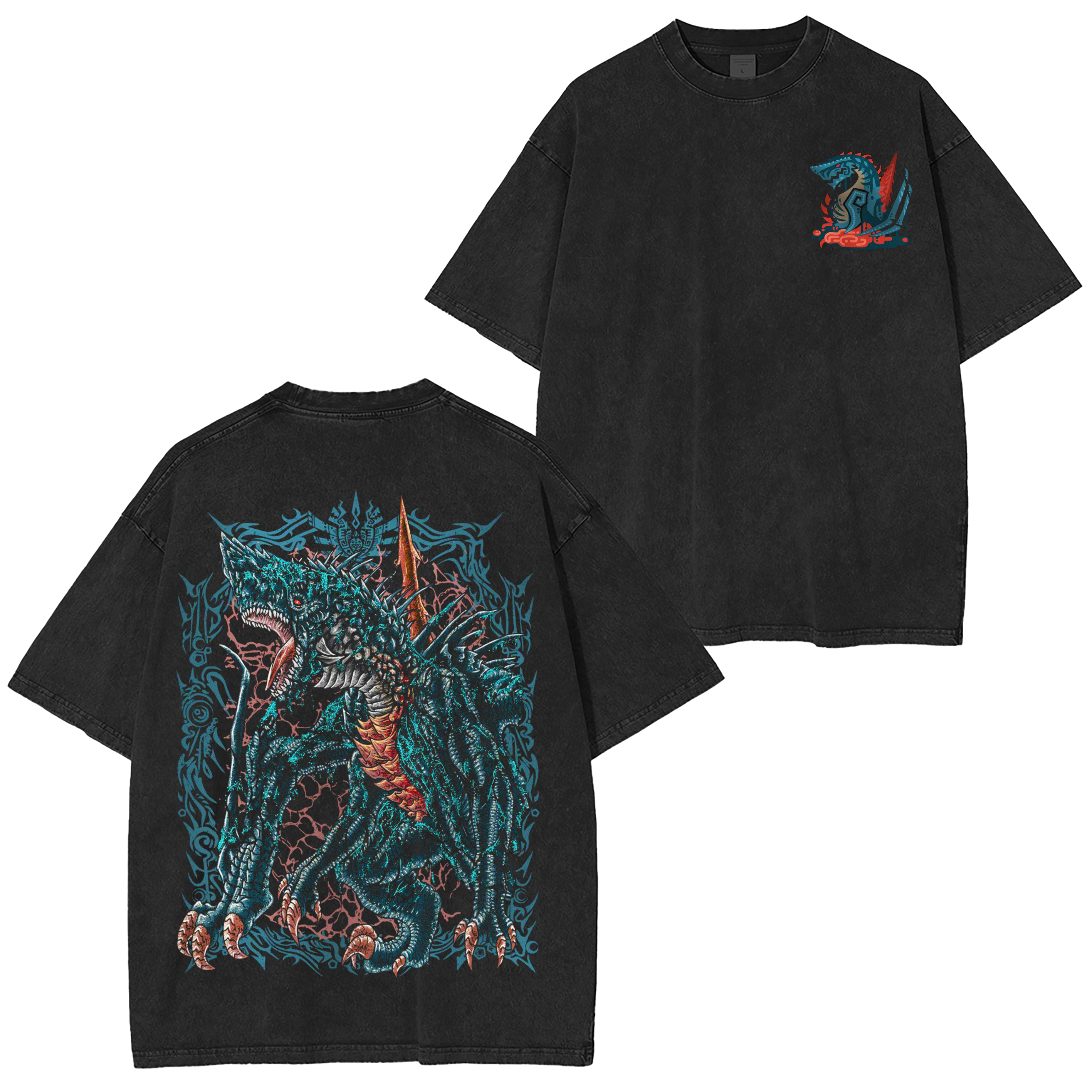 Gogmazios the Tar Dragon  Unisex Washed T-Shirt