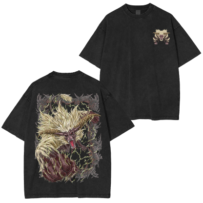 Rajang the Golden Mane  Unisex Washed T-Shirt