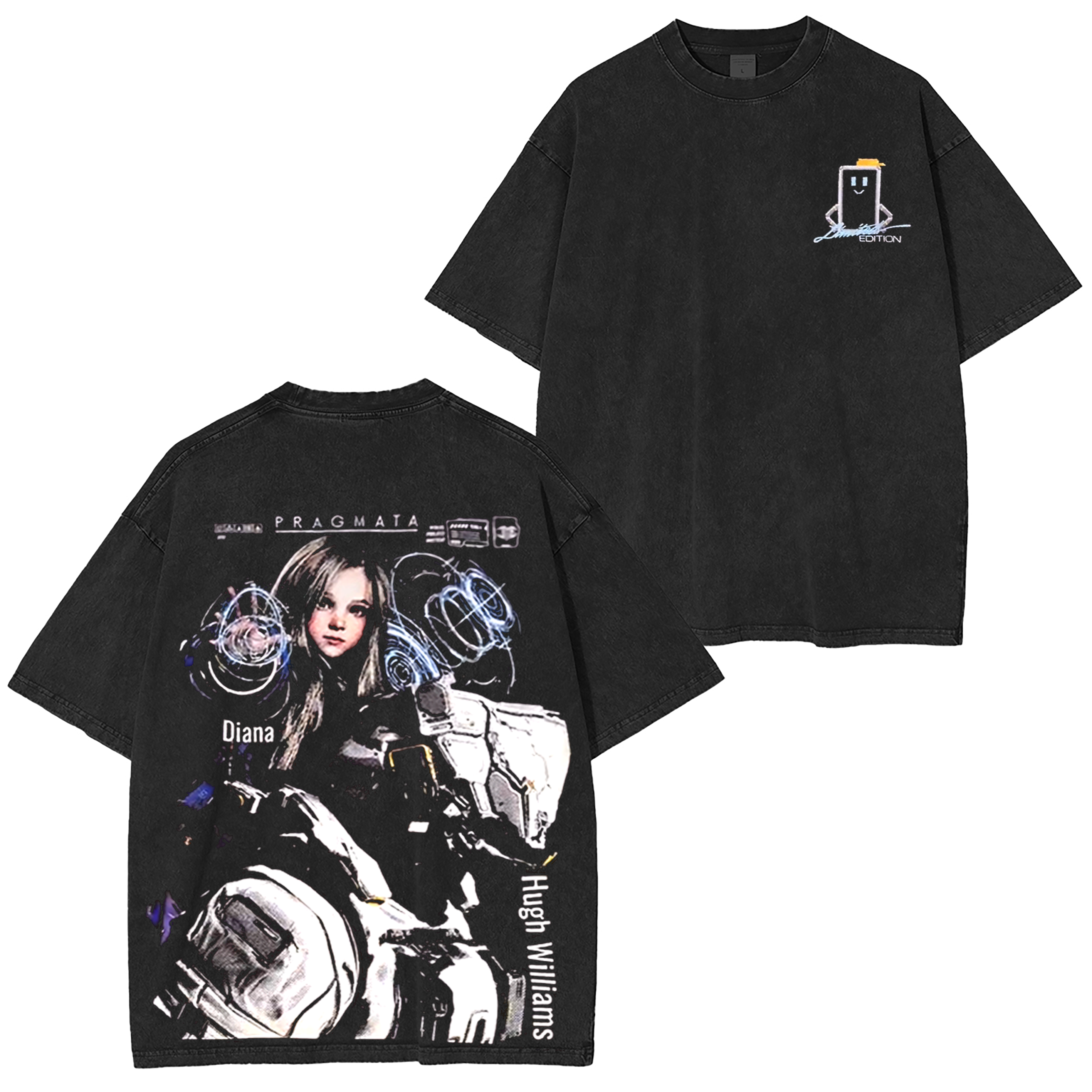 Pragmata Game Unisex Washed T-Shirt