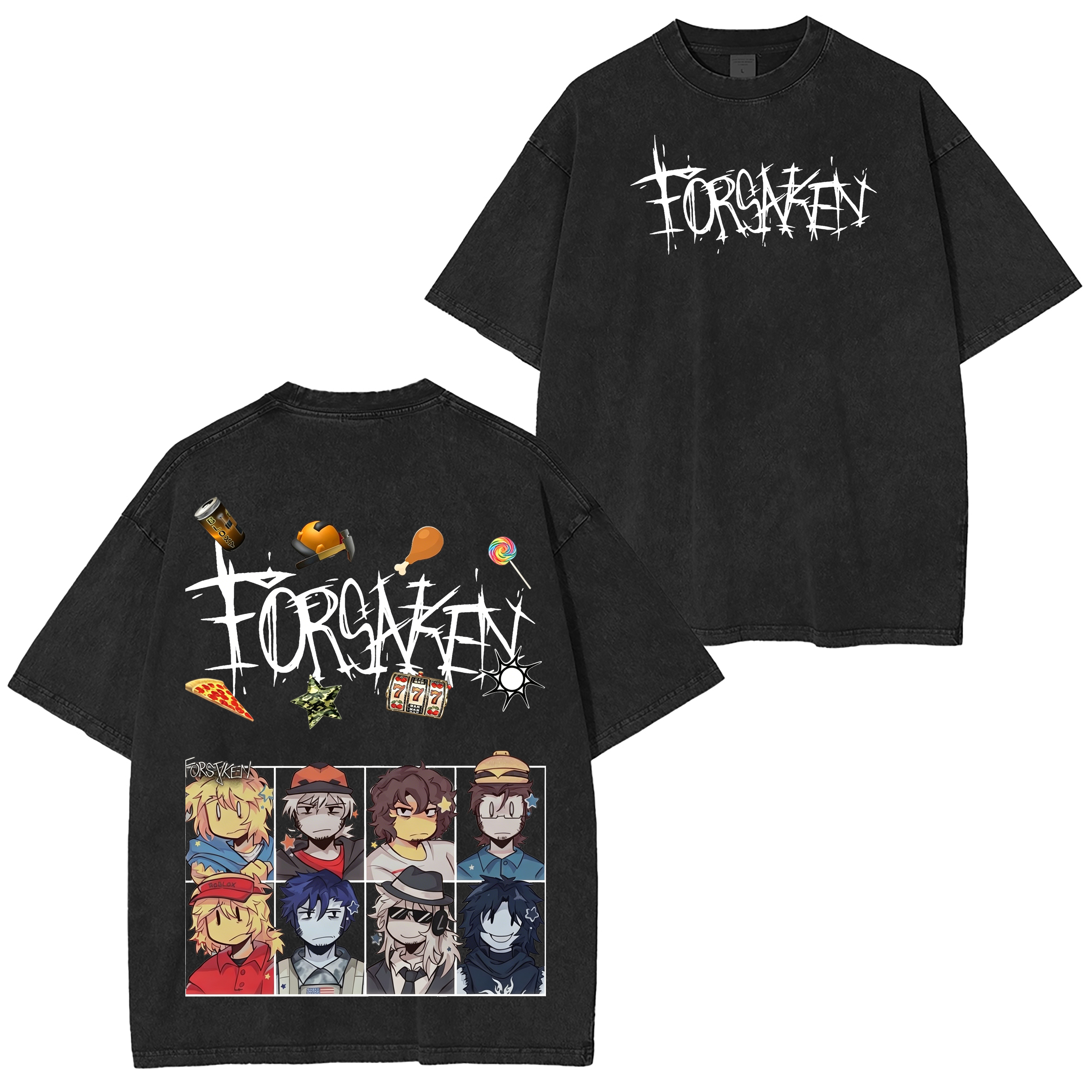 Forsaken Game  Unisex Washed T-Shirt