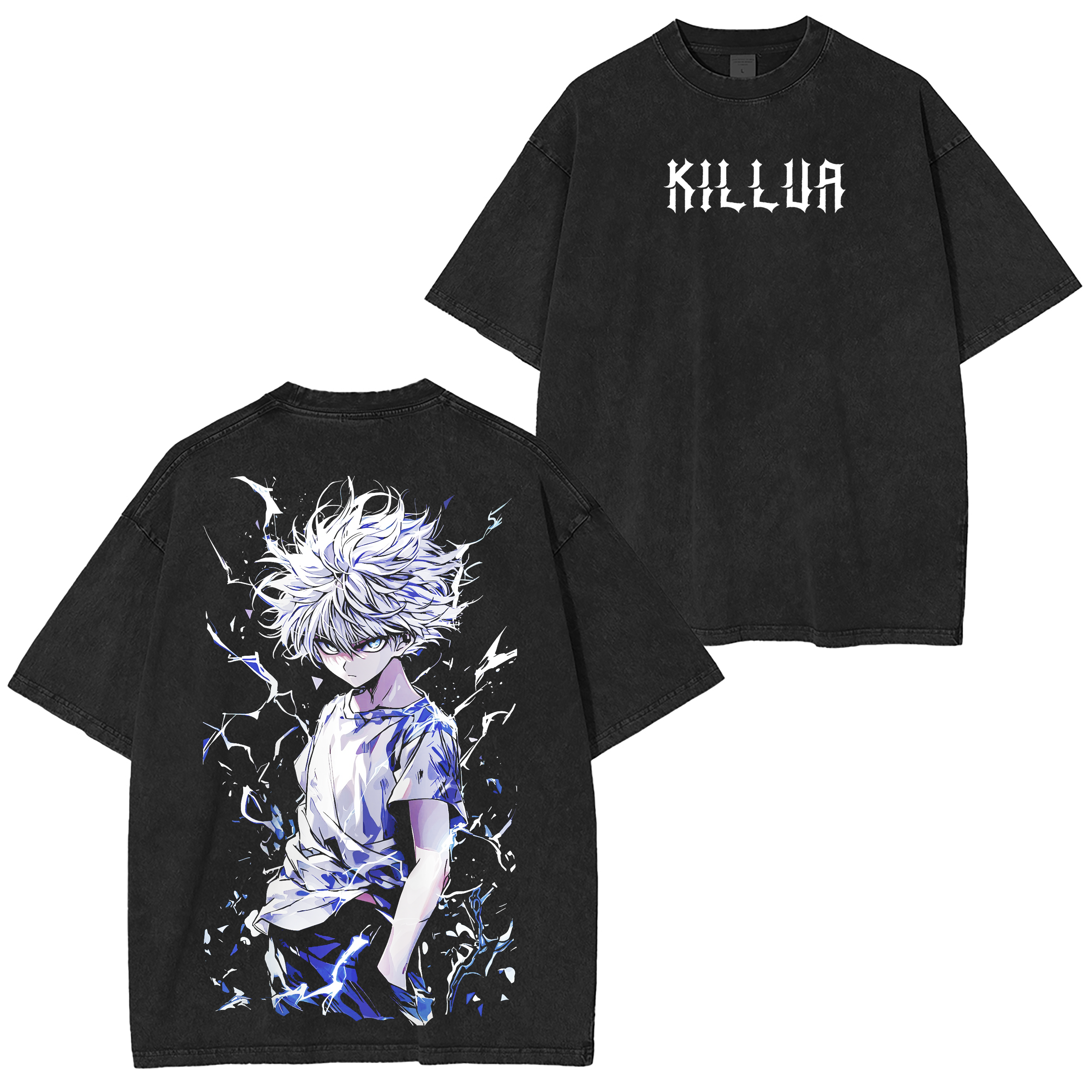 Hunter X Hunter Killua Anime  Unisex Washed T-Shirt