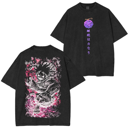 One Piece Luffy Anime  Unisex Washed T-Shirt