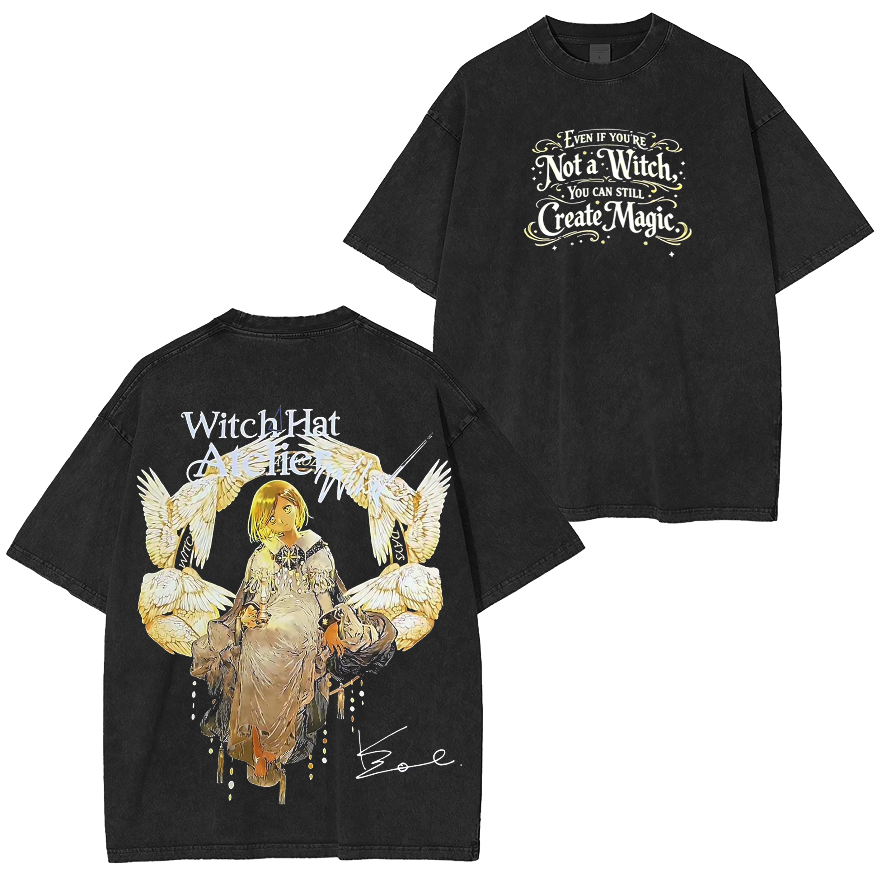 Witch Hat Atelier Anime Unisex Washed T-Shirt