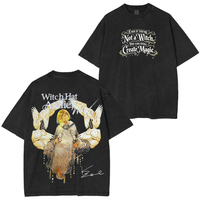 Witch Hat Atelier Anime Unisex Washed T-Shirt