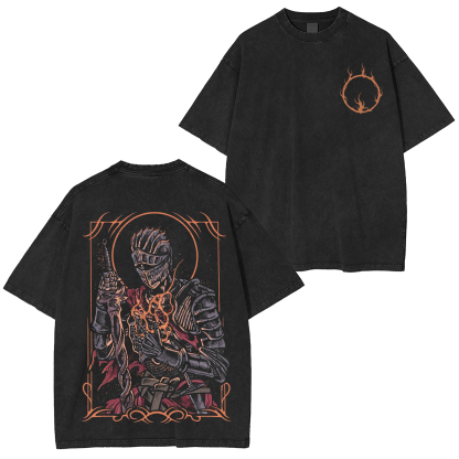 Retro Soul of Cinder Game Unisex Washed T-Shirt