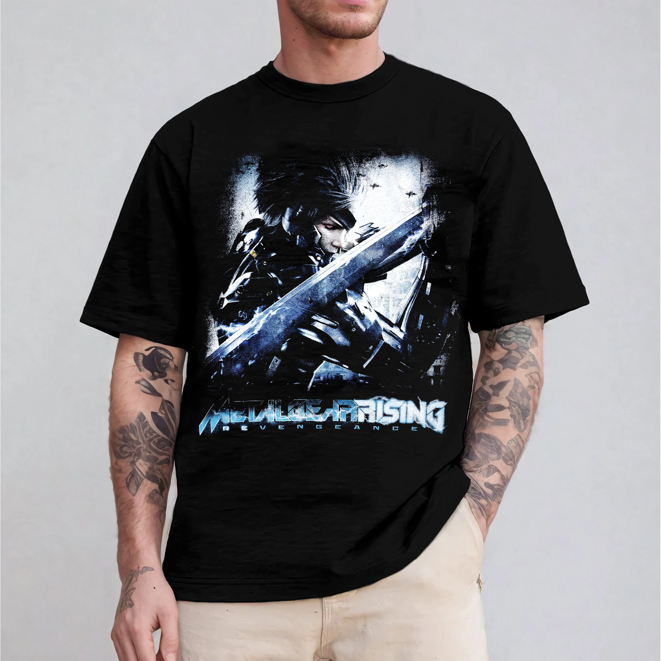 2013 Metal Gear Rising Revengeance Raiden Konami Remake  Unisex T-shirt/Crewneck/Hoodie