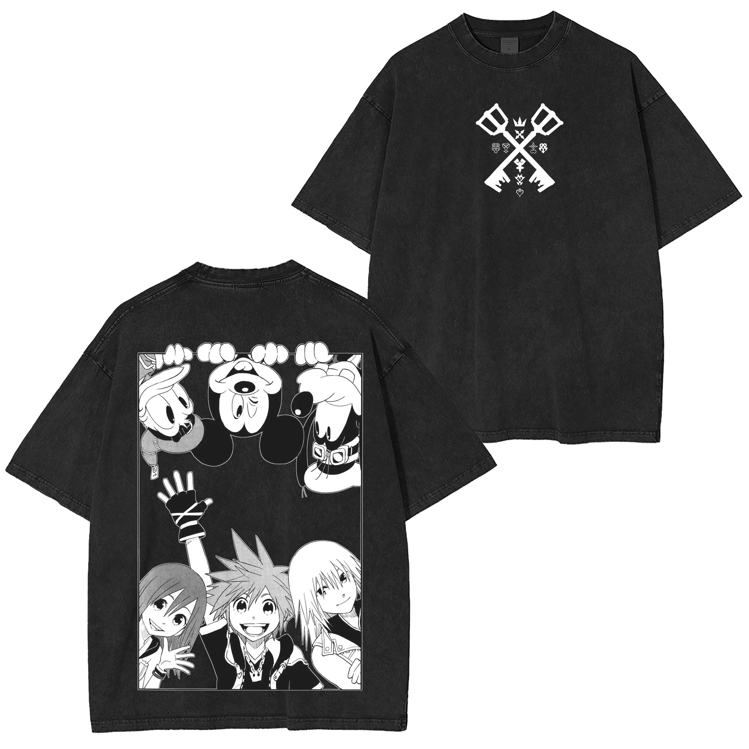 Kingdom Hearts Unisex Washed T-Shirt