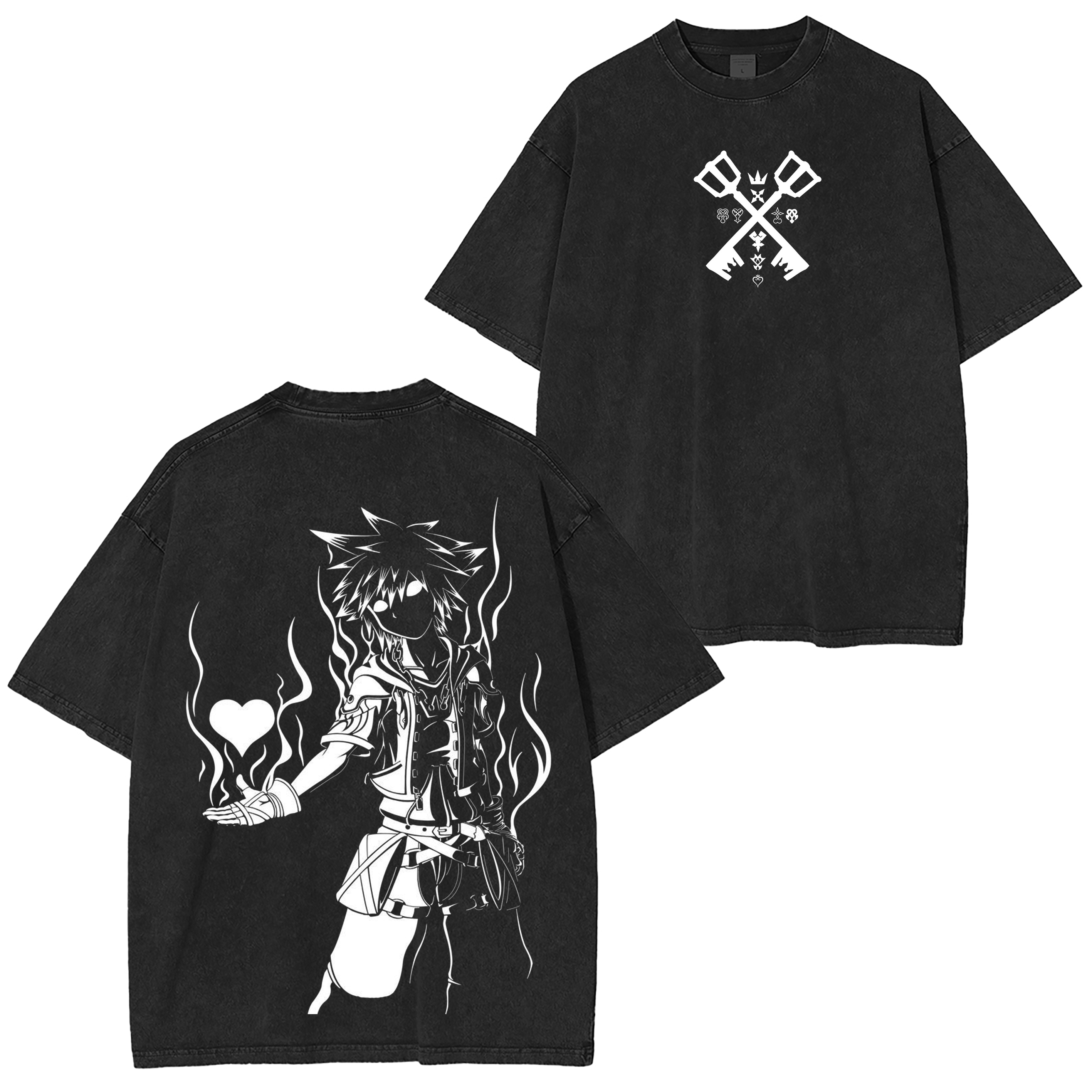Kingdom Hearts Unisex Washed T-Shirt