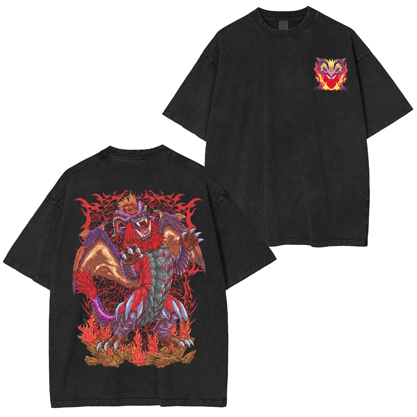 Nergigante the Extinction Dragon Unisex Washed T-Shirt