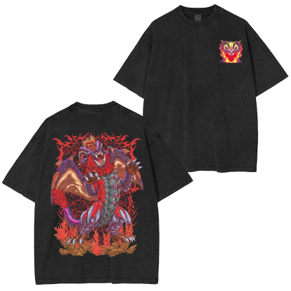 Teostra the Emperor of Flame Unisex Washed T-Shirt