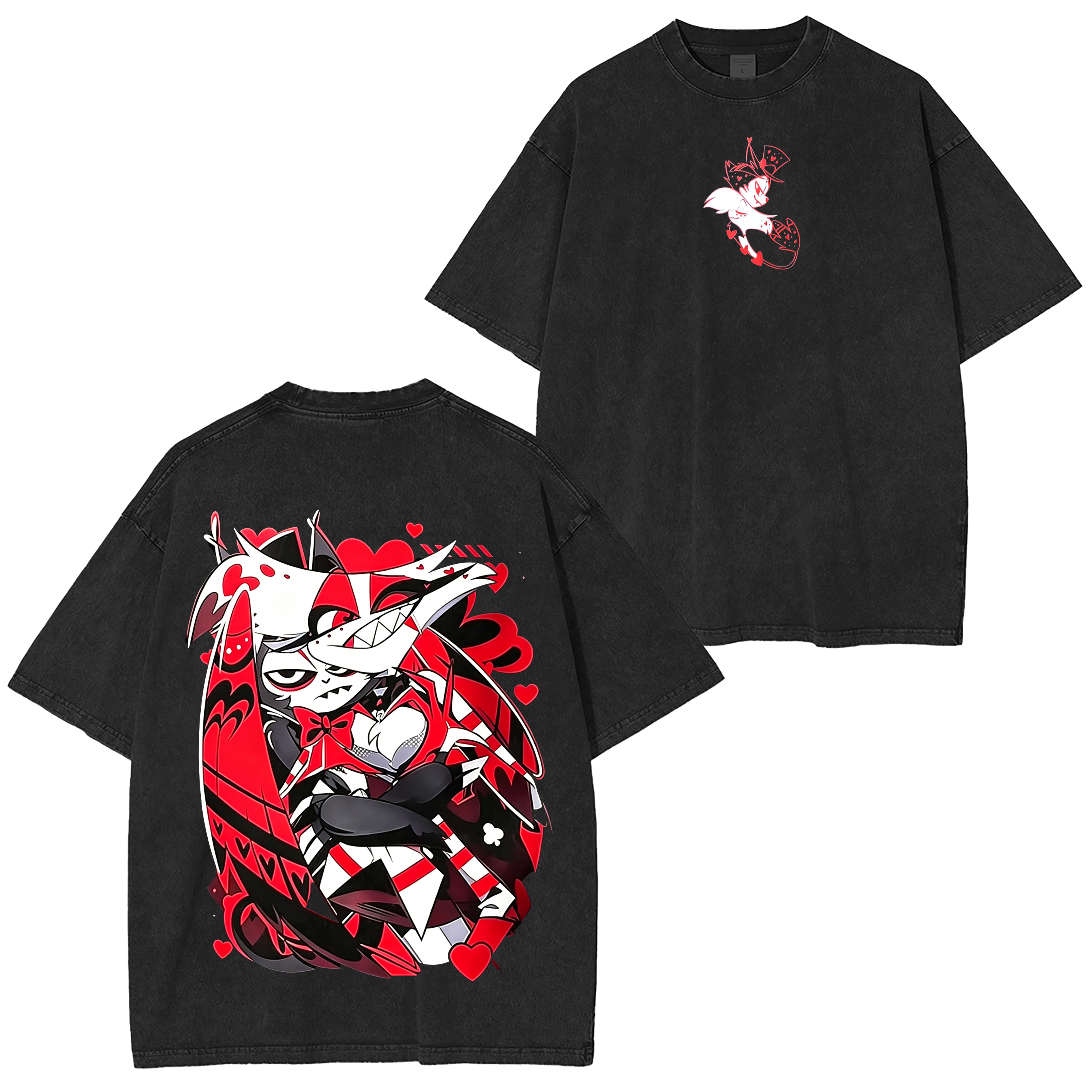Hazbin Hotel Anime Unisex Washed T-Shirt