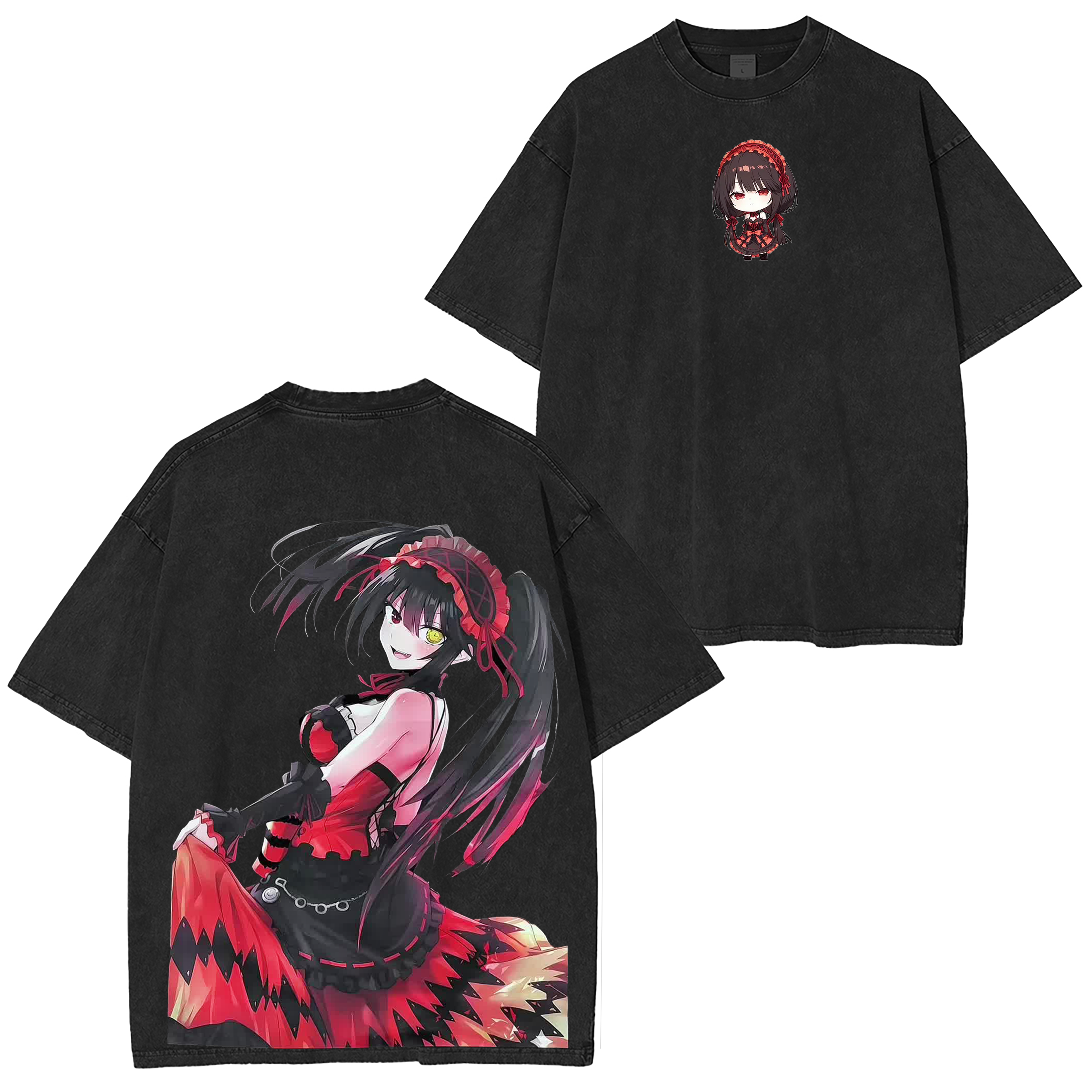 Kurumi Tokisaki Vintage Unisex Washed T-Shirt