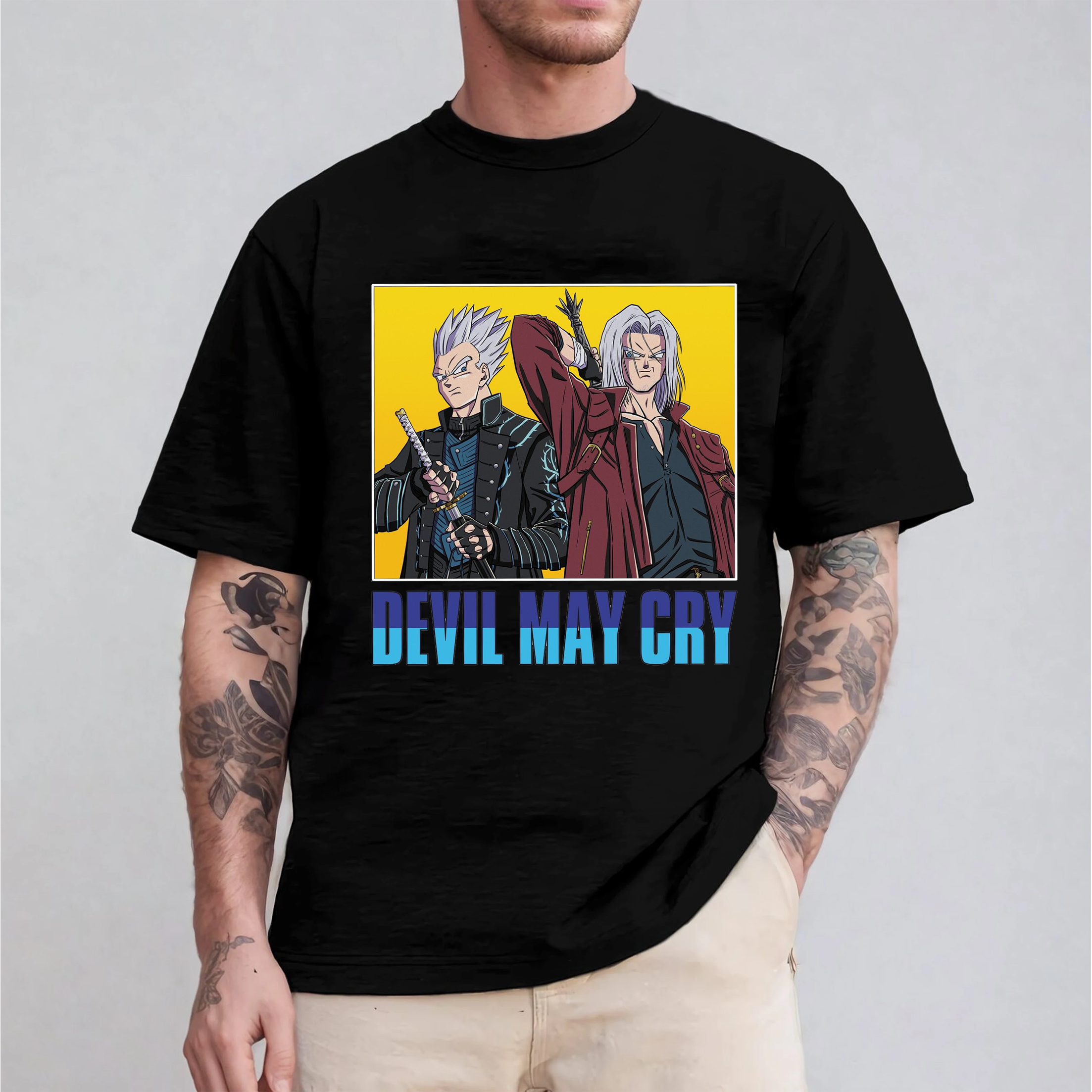 Dragon Ball Z x Devil May Cry Funny Unisex T-shirt/Crewneck/Hoodie