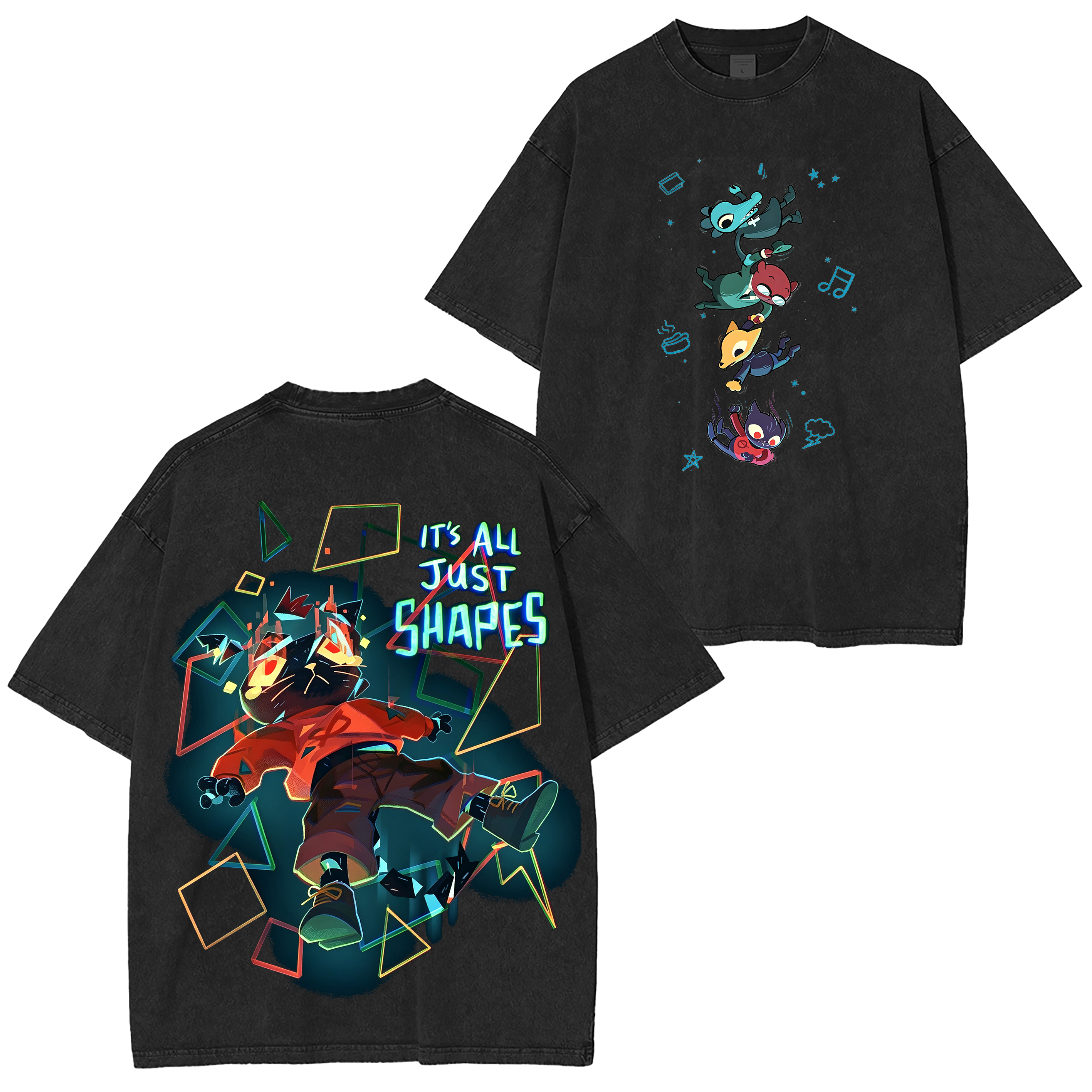 Night in the Woods Game  Unisex Washed T-Shirt