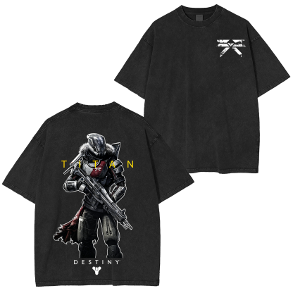 Destiny 2 Titan Game Unisex Washed T-Shirt