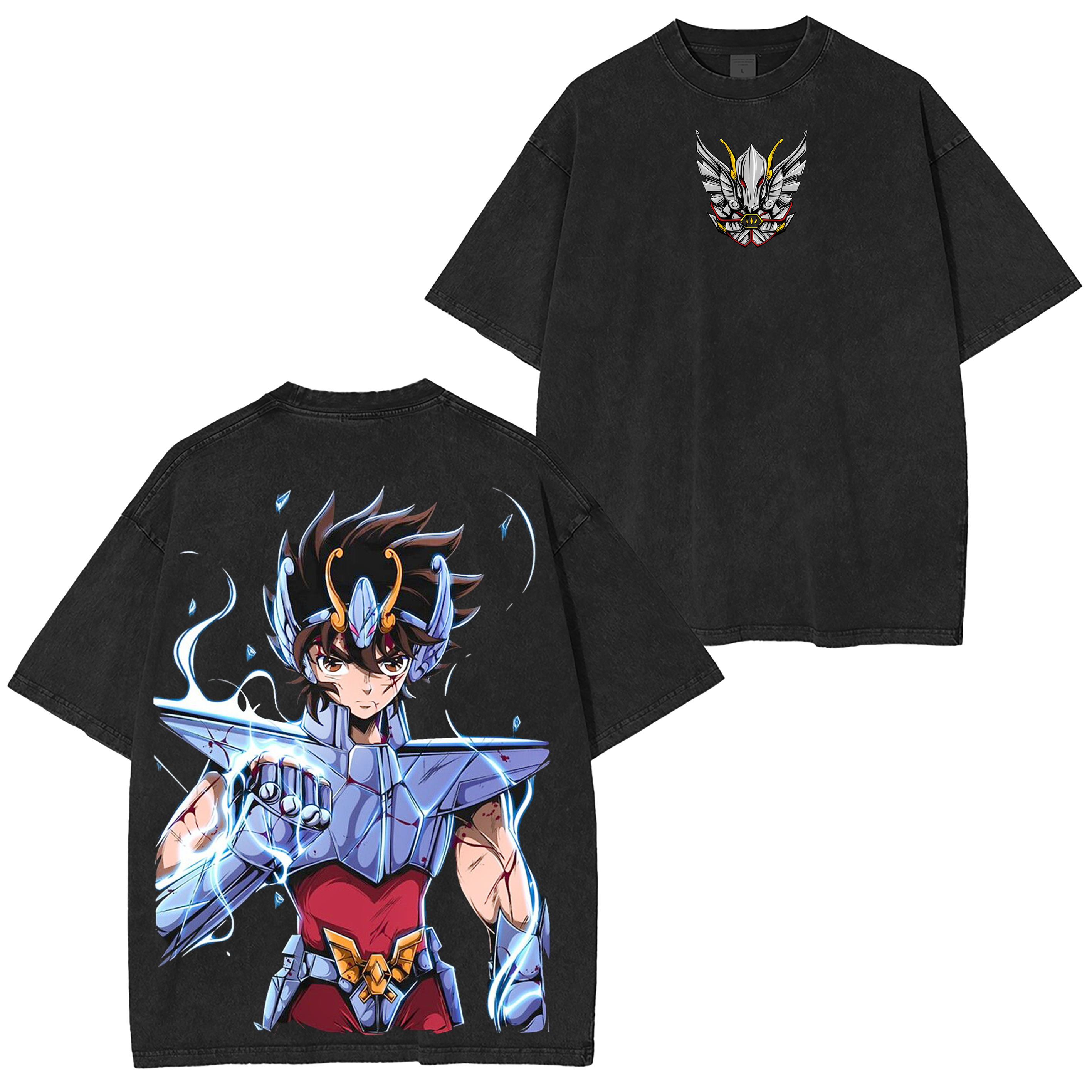 Saint Seiya  Anime Unisex Washed T-Shirt