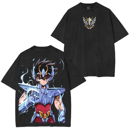 Saint Seiya  Anime Unisex Washed T-Shirt