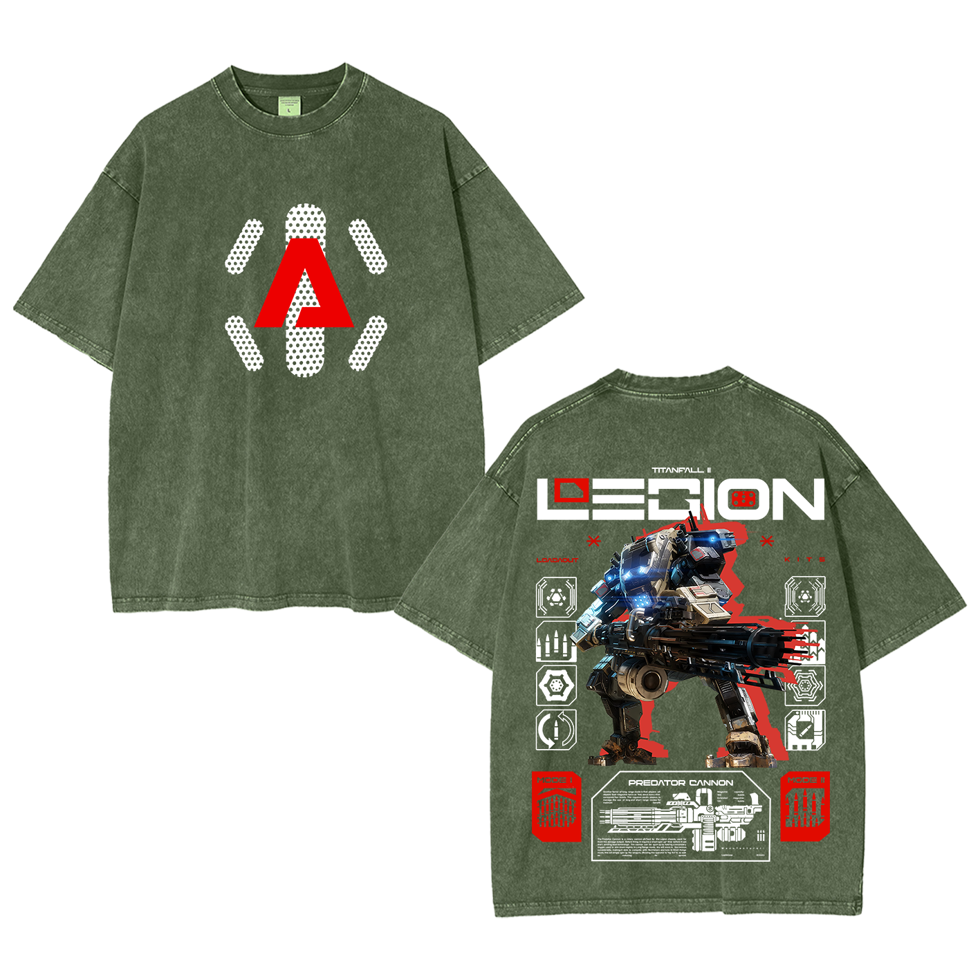 Legion Titanfall  Unisex Washed T-Shirt