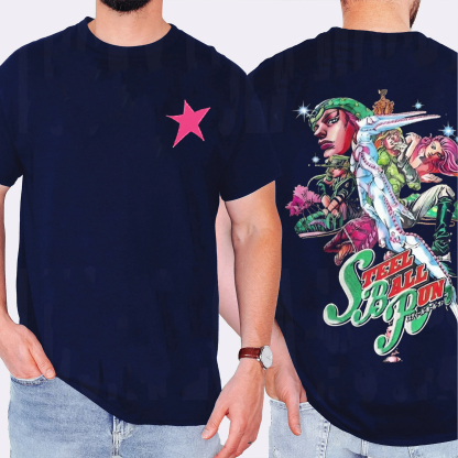 Jolo Steel Ball Run  Unisex Washed T-Shirt