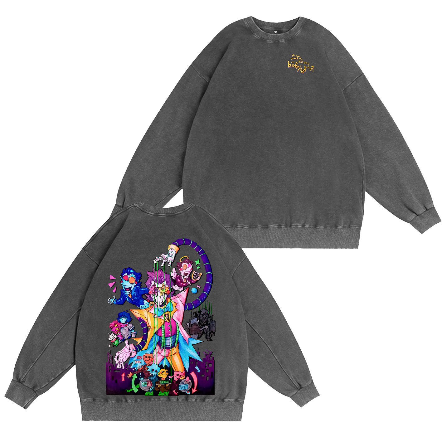 Deltarune Funny Tenna Washed T-shirt/Crewneck/Hoodie