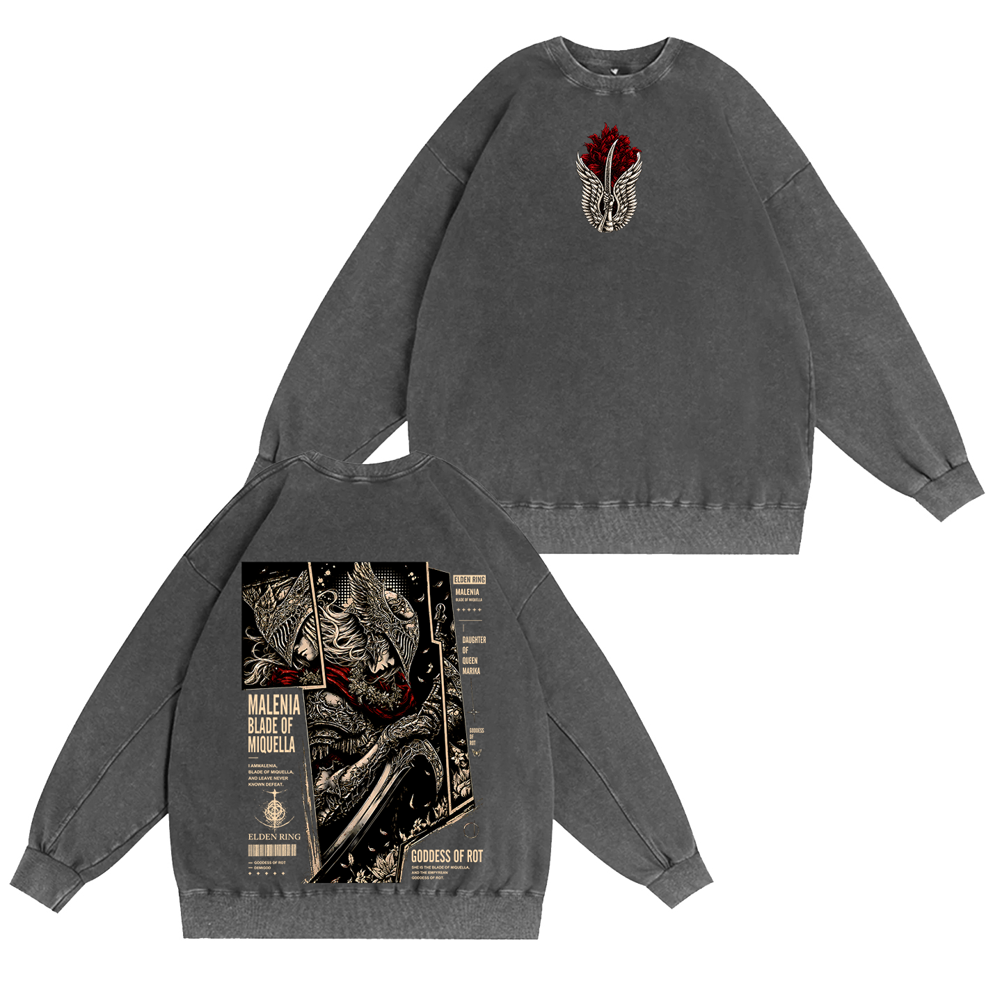 Malenia Elden Ring Washed T-shirt/Crewneck/Hoodie
