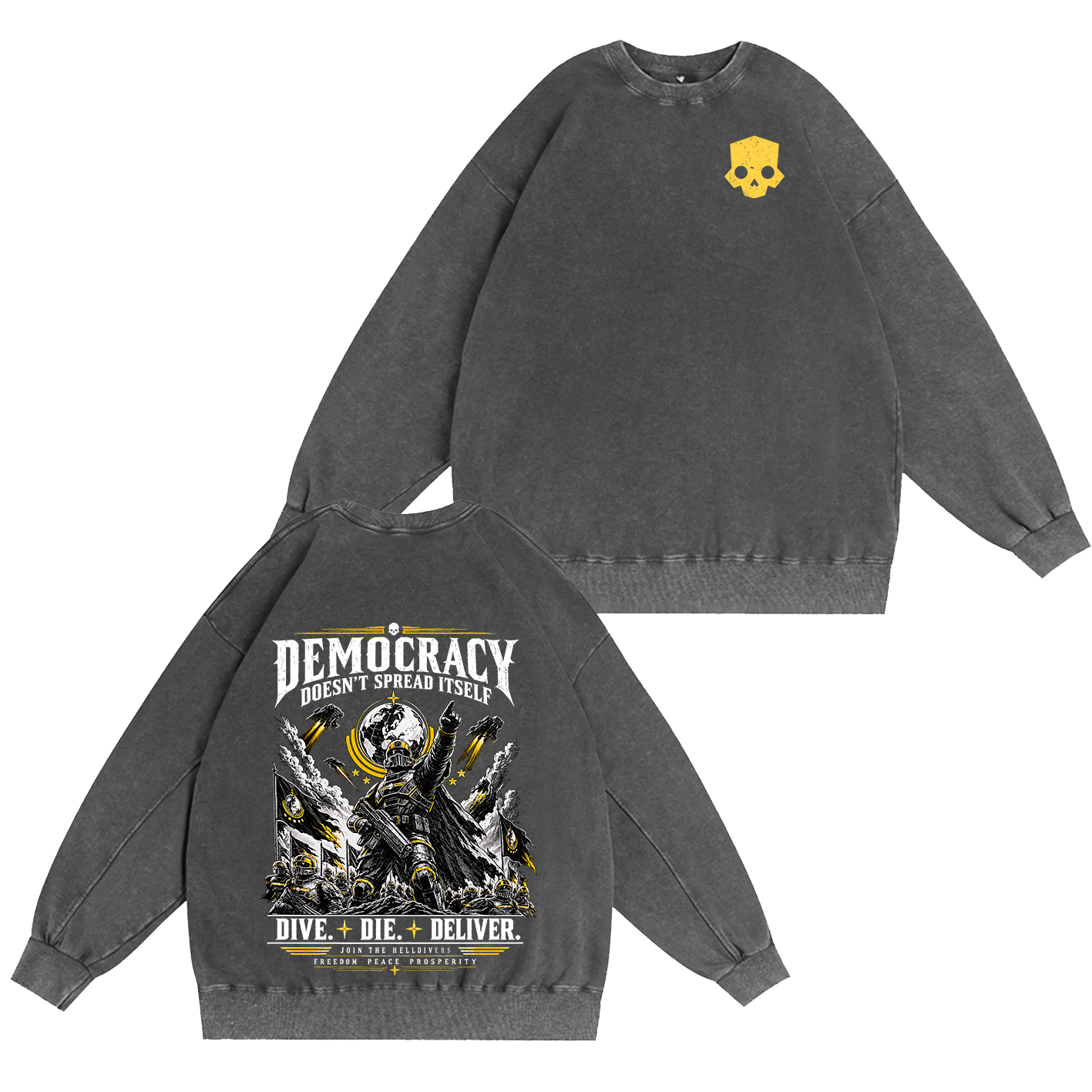 Helldivers Oversized T-shirt/Crewneck/Hoodie