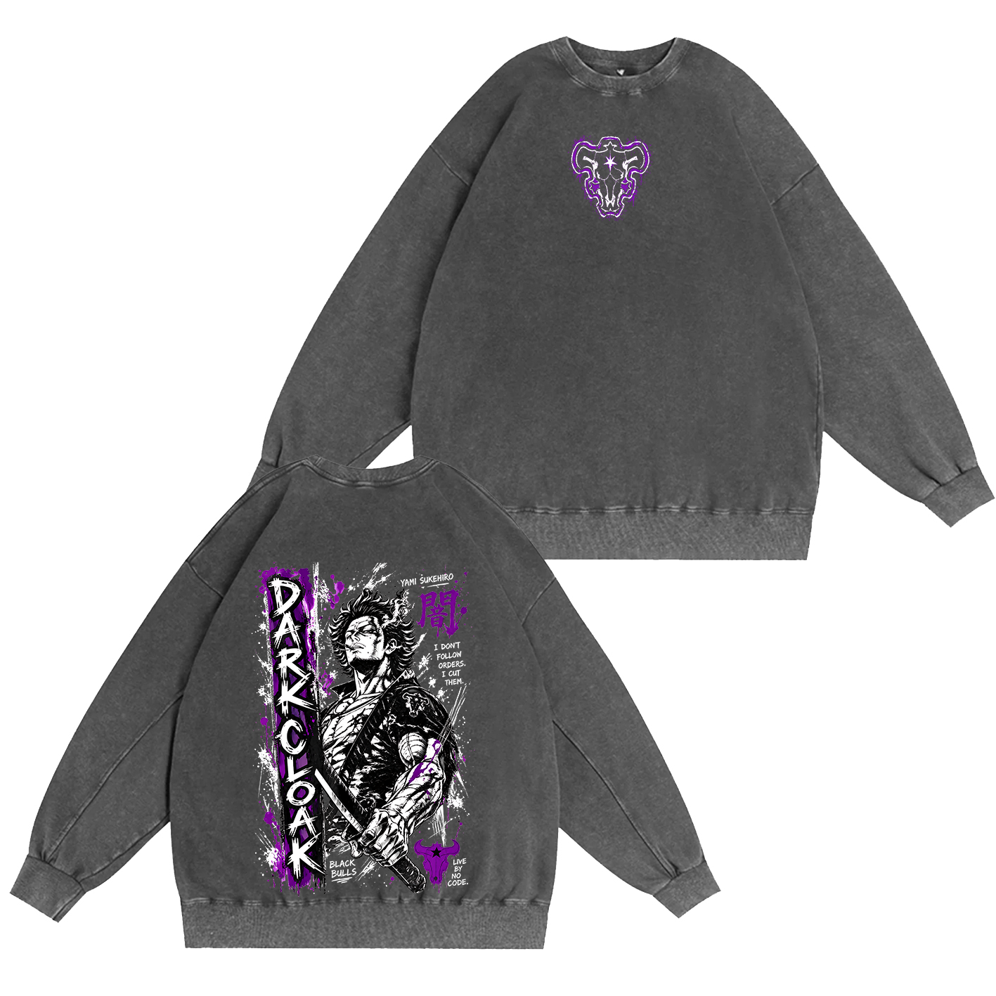 Yami Sukehir Black Clover Oversized T-shirt/Crewneck/Hoodie