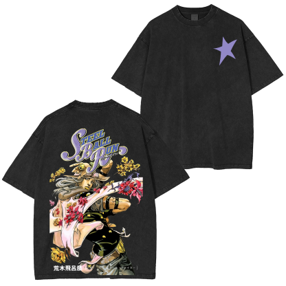 Steel Ball Run,Jojo Anime  Washed T-shirt/Crewneck/Hoodie