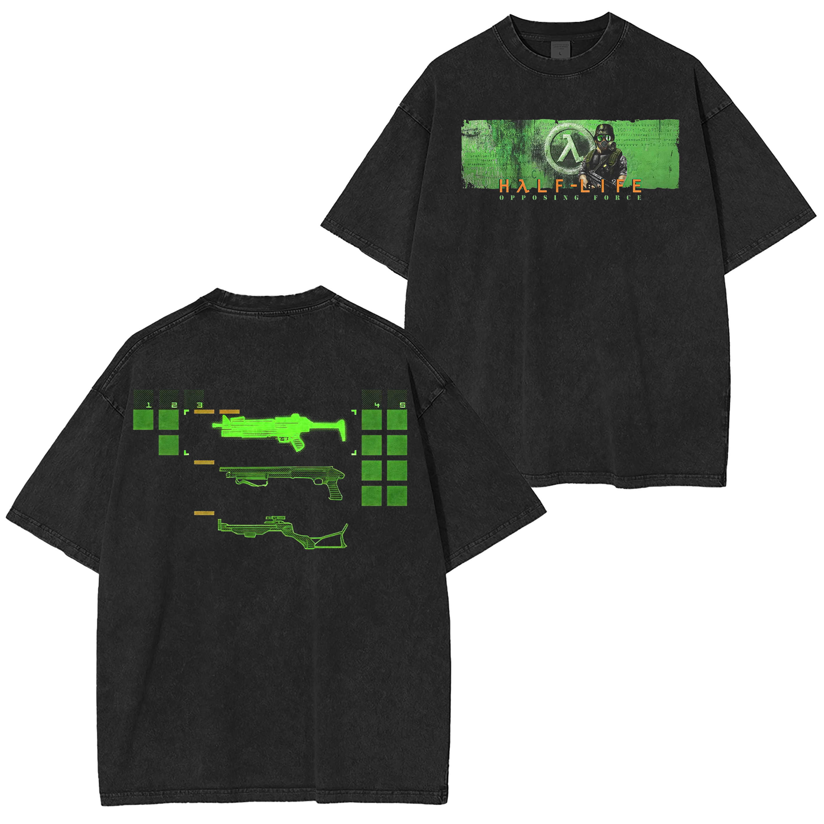 Half-Life Opposing Force Valve  Unisex Washed T-Shirt