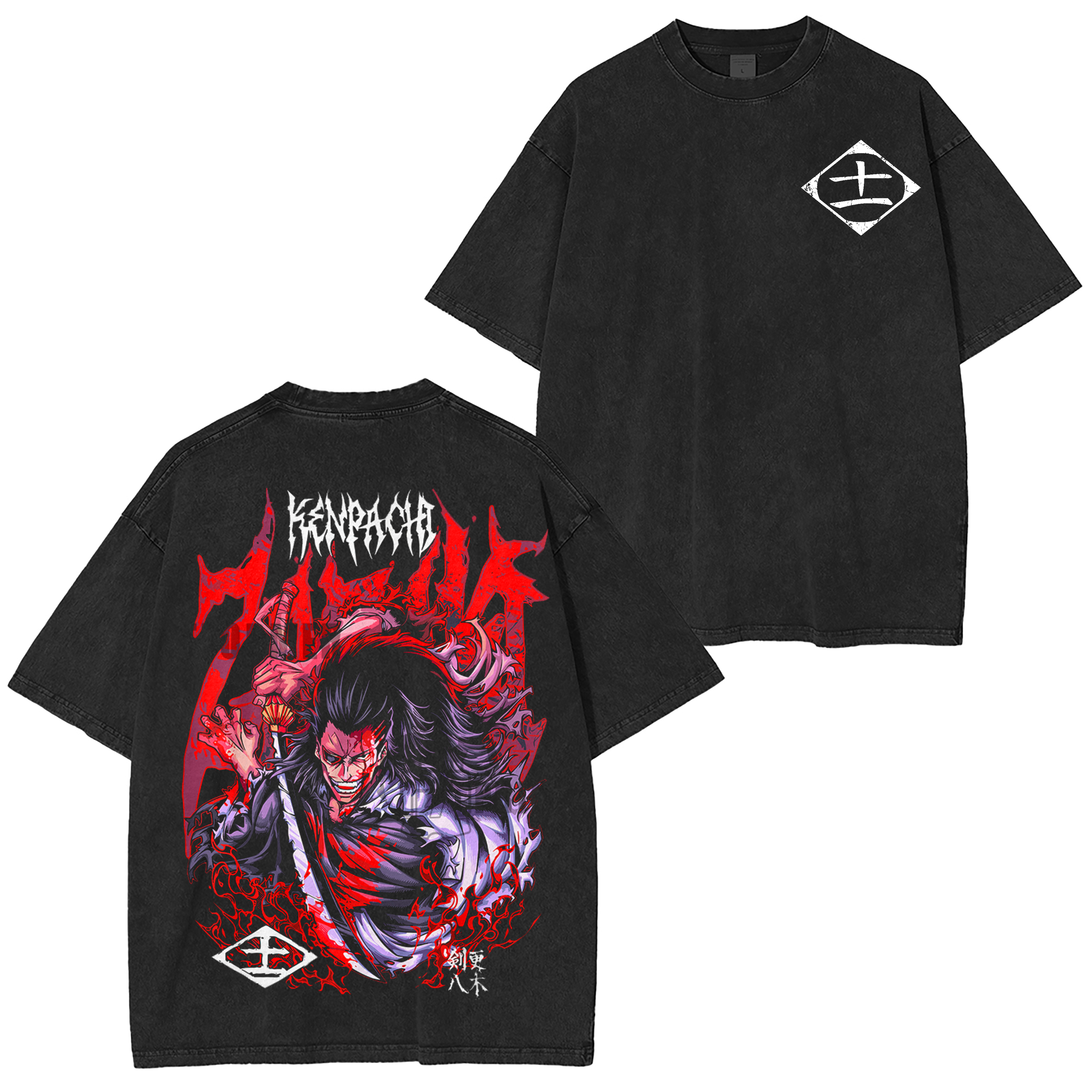 Kenpachi Zaraki,Bleach Anime Oversized T-shirt/Crewneck/Hoodie